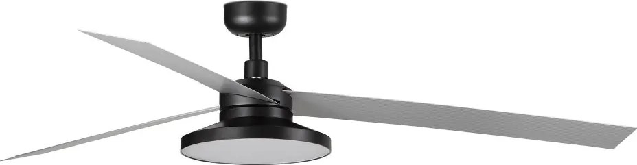 Lustra LED cu Ventilator tavan si telecomanda CRUISER TAK XL negru/aluminiu 4000K