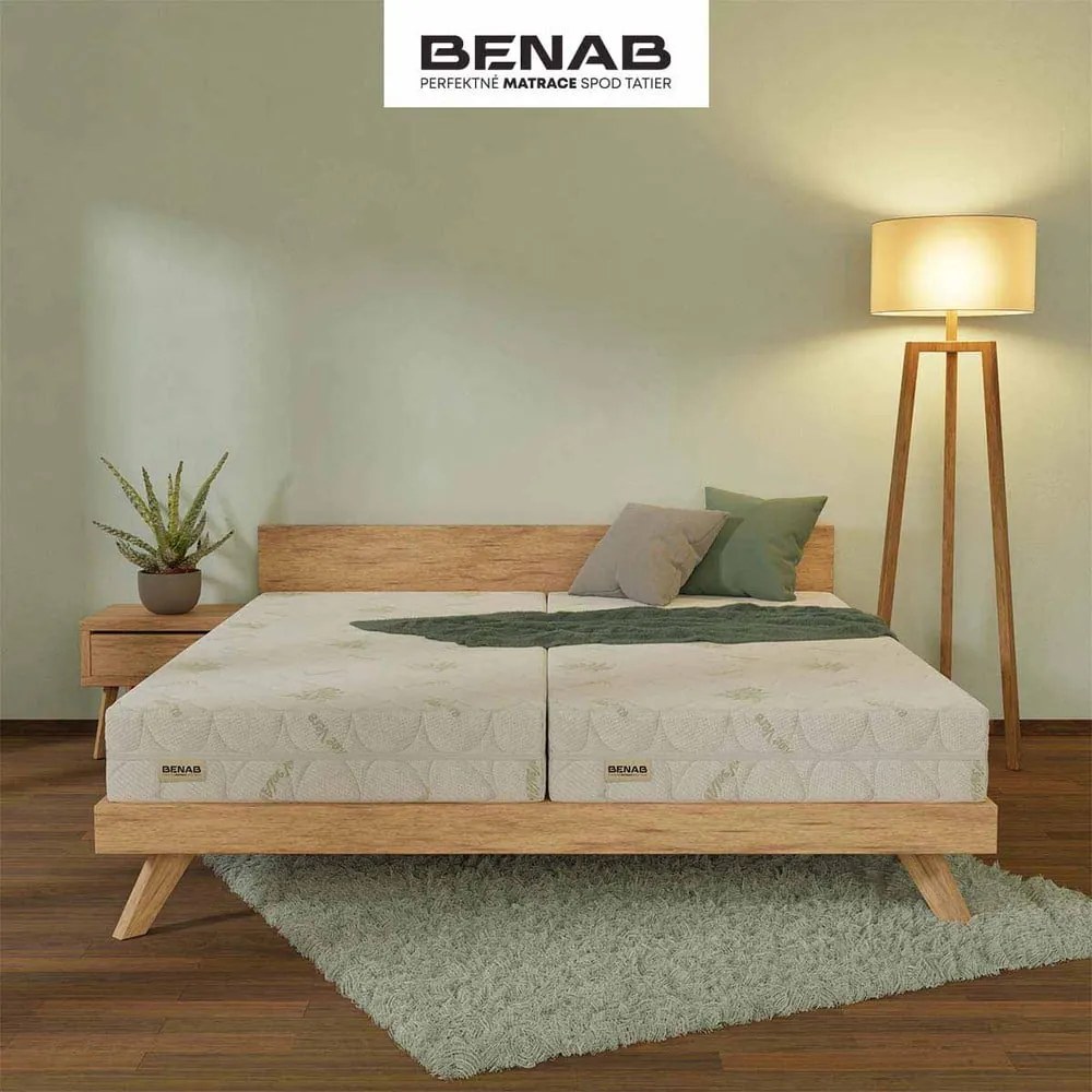 Saltea fermă/mediu-fermă din spumă reversibilă 80x200 cm BonHarmony HR BIO – BENAB