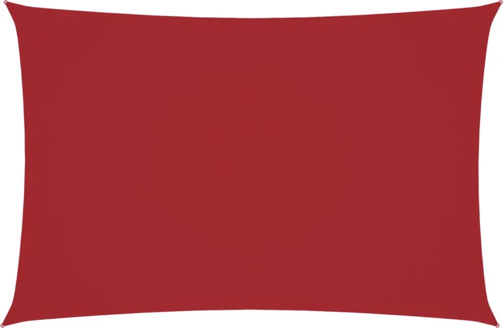 vidaXL Parasolar, roșu, 2x4 m, țesătură oxford, dreptunghiular