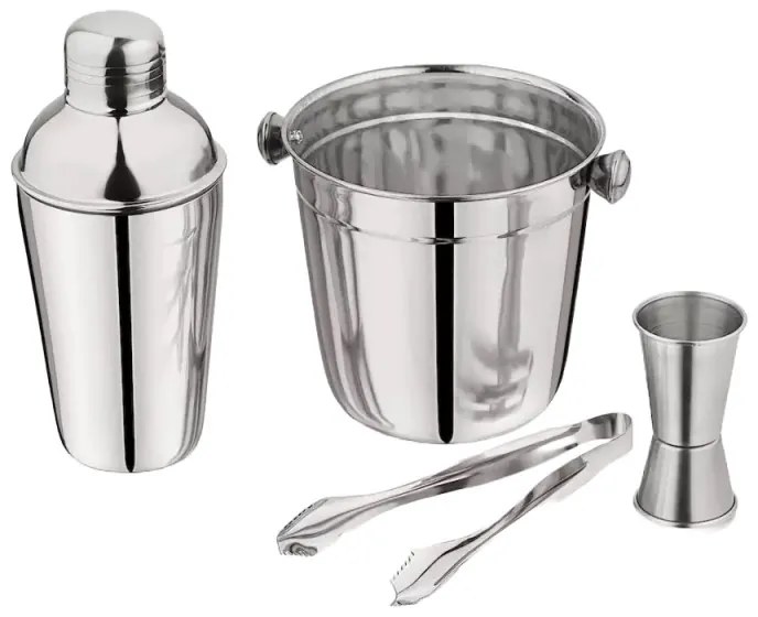 Set agitator cu frigider Kinghoff KH 1706, 4 piese, Pahar de masura, Ceste, Otel inoxidabil