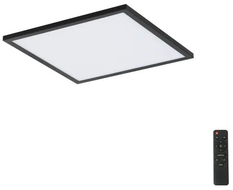 Brilagi - Corp de iluminat LED cu reglare a intensității SLIMFRAME, 25W, 230V, 30x30 cm, negru + telecomandă