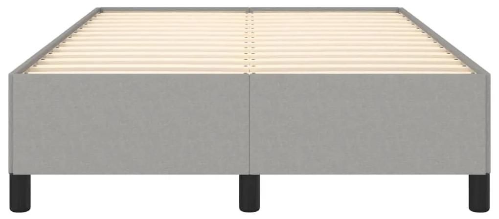 Cadru de pat, gri deschis, 120x200 cm, material textil Gri deschis, 35 cm, 120 x 200 cm