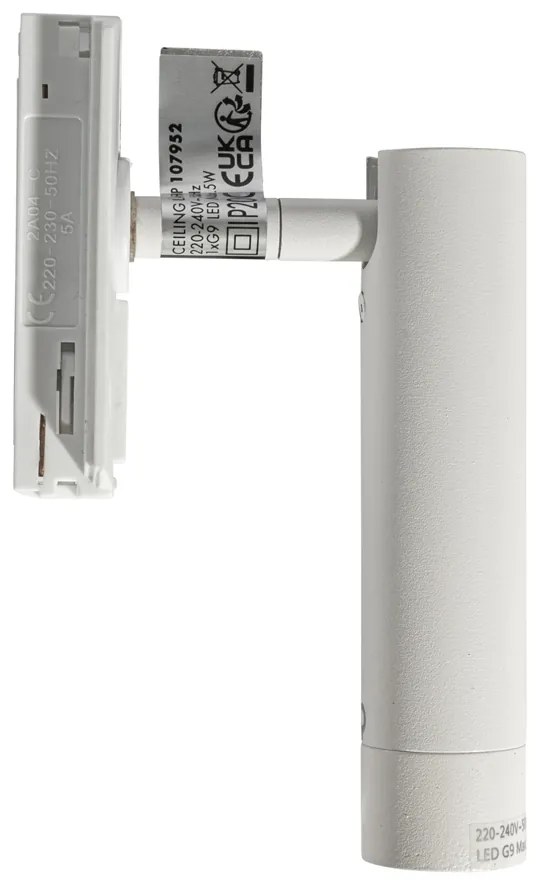 Spot modern alb pentru sistem de șine monofazat - Iconic Ivy