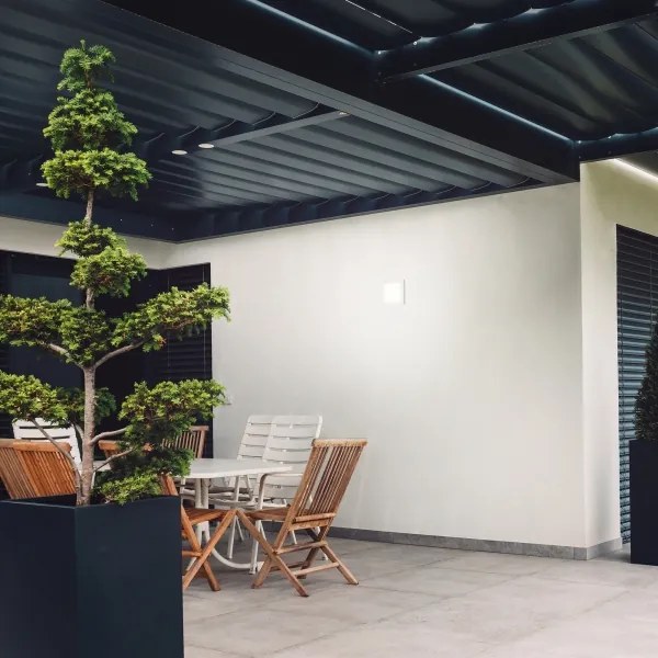 Plafonieră LED/8W/230V 19x19 cm albă IP44 Briloner 3010-016