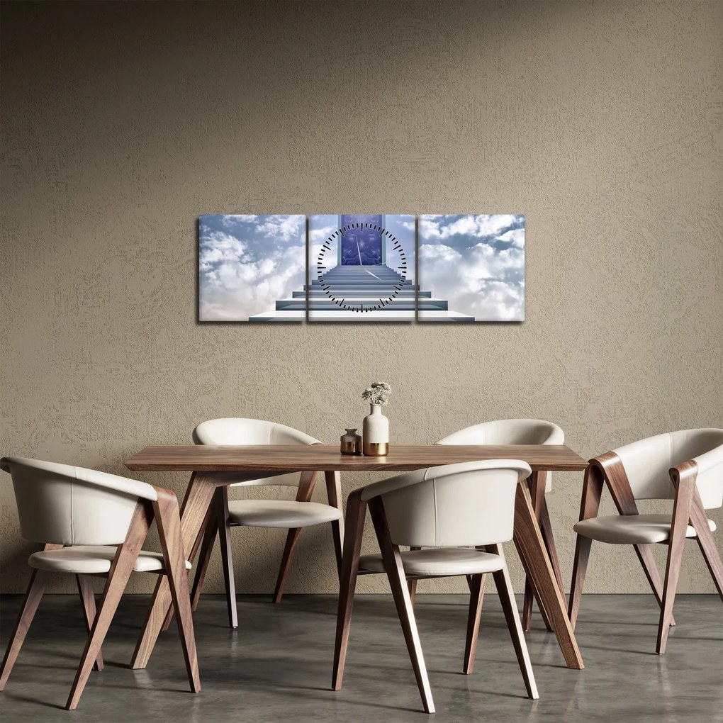 Tablou - Călătorie într-o altă dimensiune (cu ceas) (90x30 cm)
