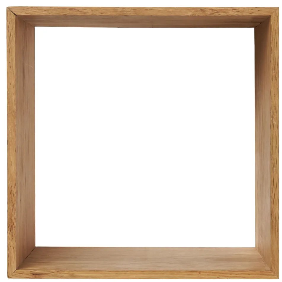 Raft de perete Lattoon, stejar, natural, 30x18x30 cm