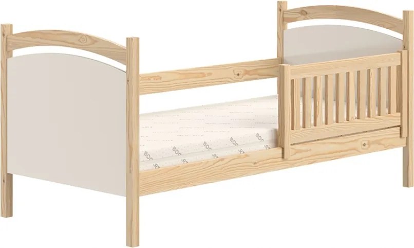 Pat pentru copii drewniane z tablica suchoscieralna Amely 80x190 Certyfikat - Limetka - Konec série
