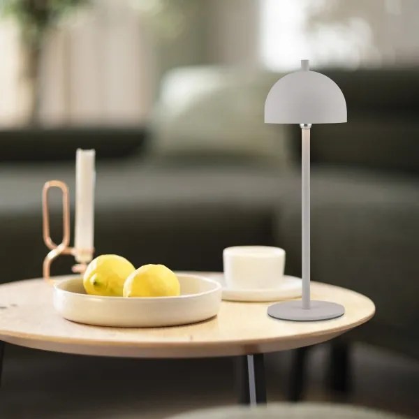 Schöner Wohnen 19244-39 - Lampă de masă LED BELLIS, dimabilă, 2,5W/5V, IP54, gri