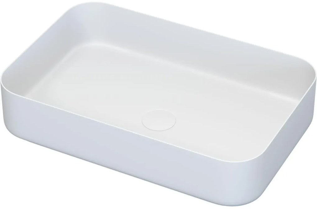 BATH DELUXE 06-052-18-01-00 - Lavoar pentru montare pe blat LJORDAL 52x34 cm oțel/alb
