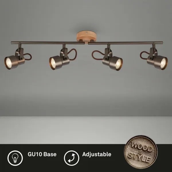 Spot LED Briloner 2872-045 TAHUN 4xGU10/5W/230V 3000K maro