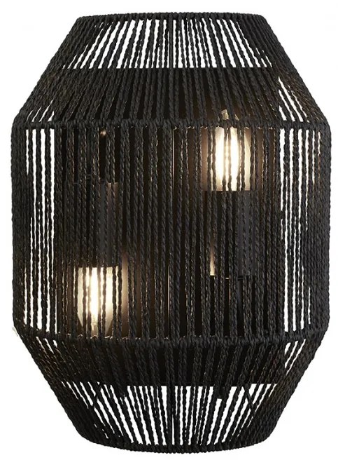 Aplica de perete modena Wicker 11201-2BK SRT