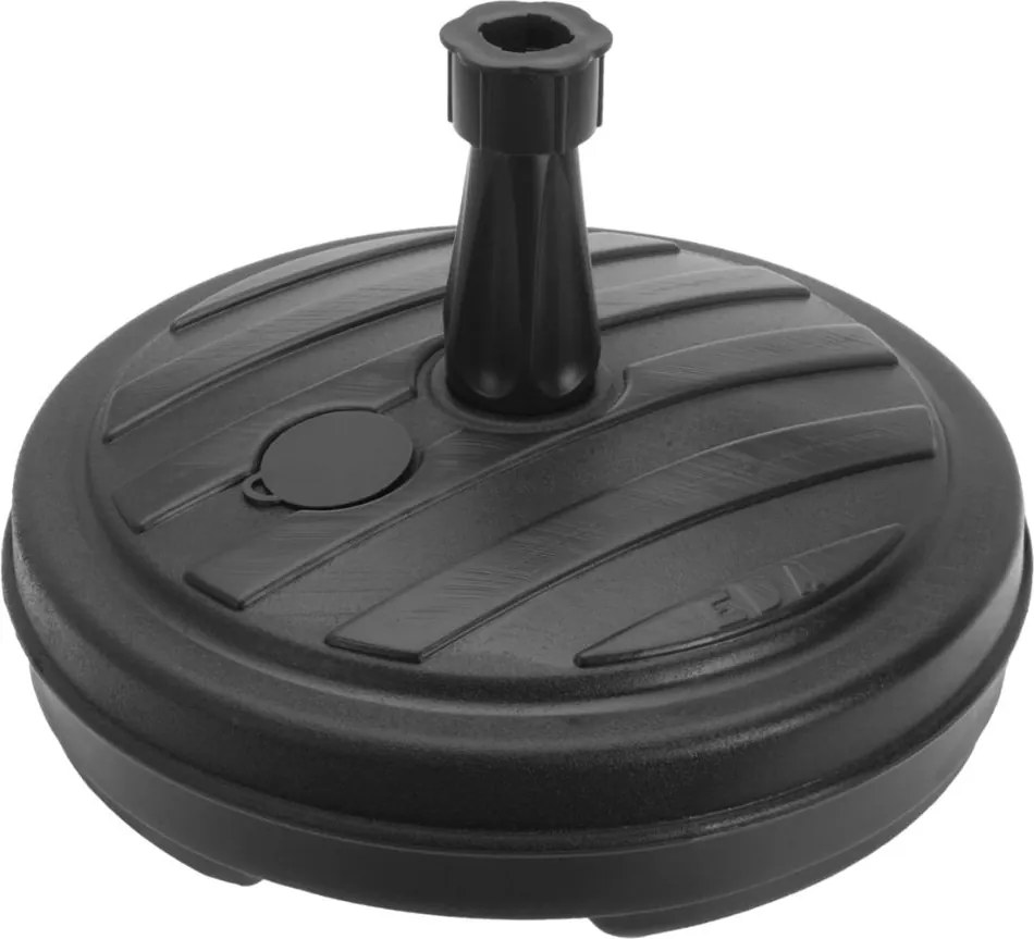 Bază parasolar rotundă, gri închis – suport umbrelă grădină stabil, pentru terasă și exterior