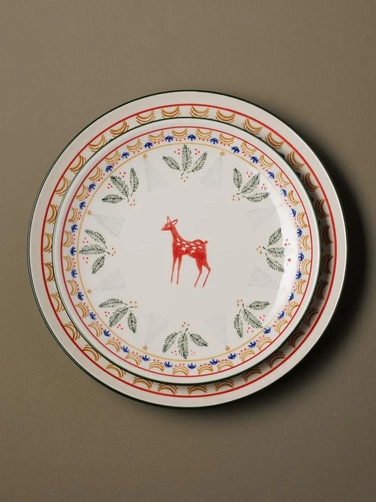 Farfurie rotunda din ceramica, D21cm, "Frimas"
