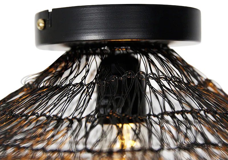 Plafoniera orientala neagra 45 cm - Vadi