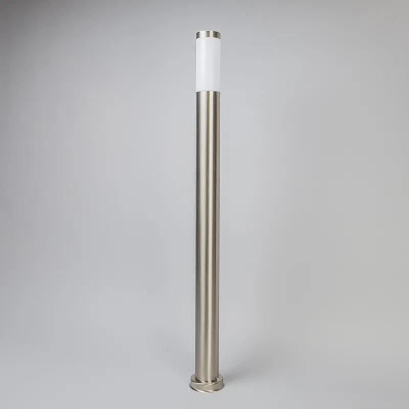 Lampă de exterior modernă pe stâlp din oțel 110 cm IP44 - Rox