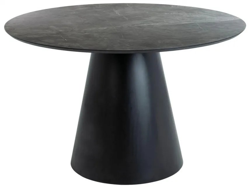 Masa Angel marmura gri/negru mat ø120 cm