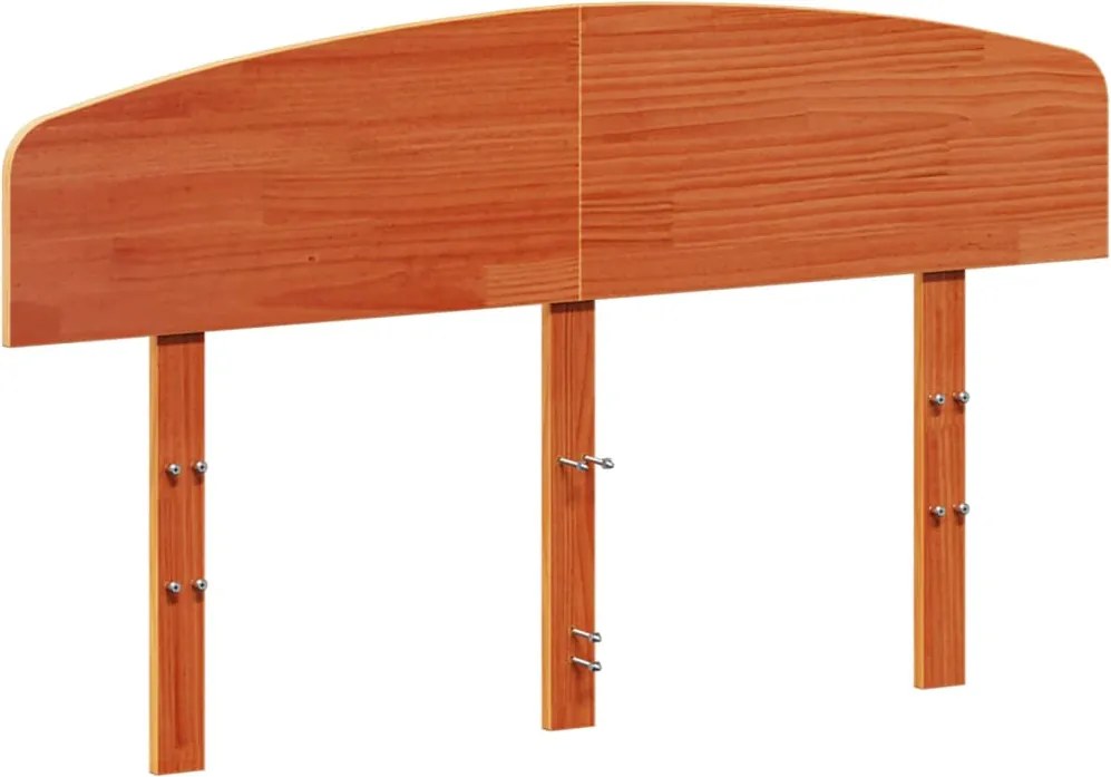 vidaXL Tăblie de pat, maro ceruit, 120 cm, lemn masiv de pin