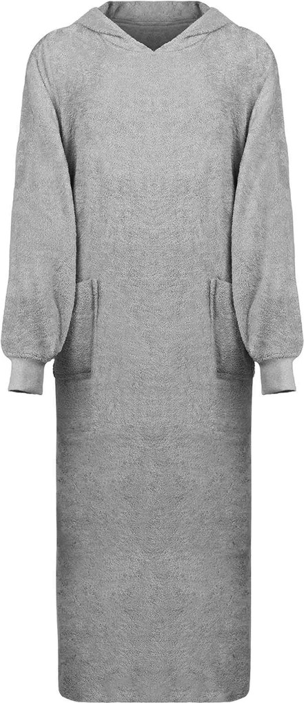 vidaXL Hanorac pătură KINN Gri XXL Bumbac