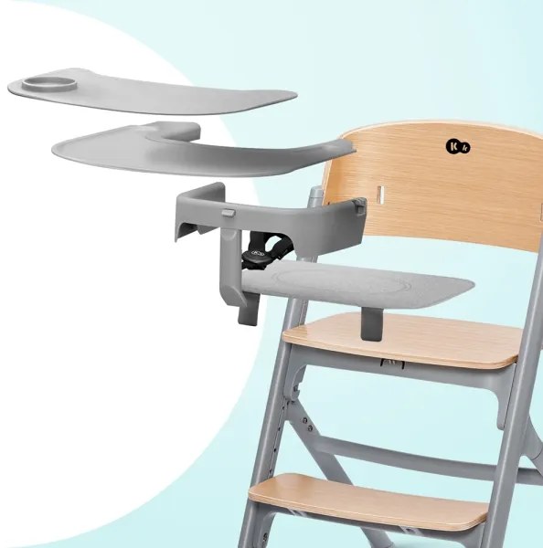 Scaun de masă pentru copii KINDERKRAFT SELECT 3 în 1 LIVY Premium oak