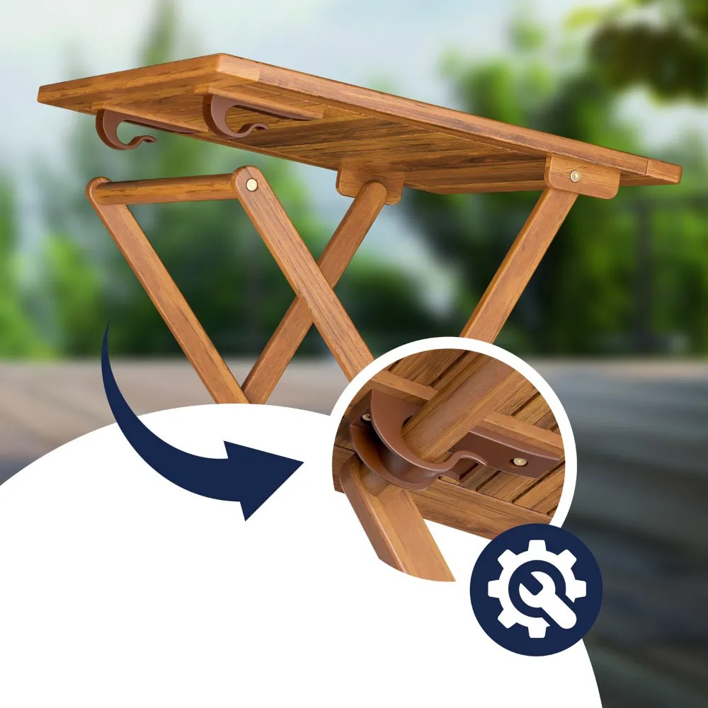 Mobilier de balcon VITEK, 1+2, maro natural Casaria