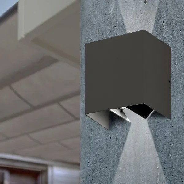 FARO 70637 - Aplică perete exterior LED OLAN 2xLED/3W/230V IP54