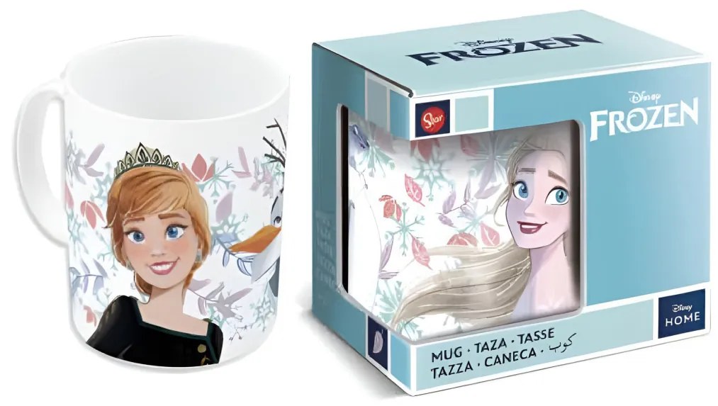 Disney Regatul de gheață Snowy Tale cană din porțelan 325 ml (11 oz) în cutie cadou