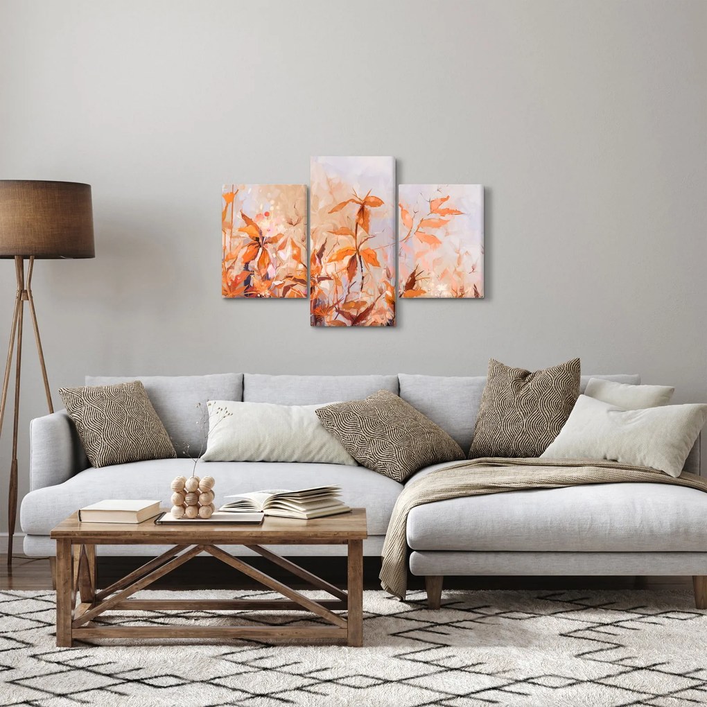 Tablou - Flori pictate (90x60 cm)