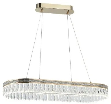 Candelabru LED din cristal dimabil suspendat pe cablu THALIA LED/50W/230V 3000-6000K + telecomandă