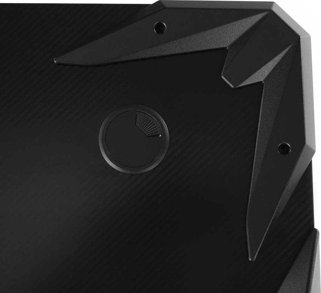 Birou PC/birou gaming, negru, JADIS