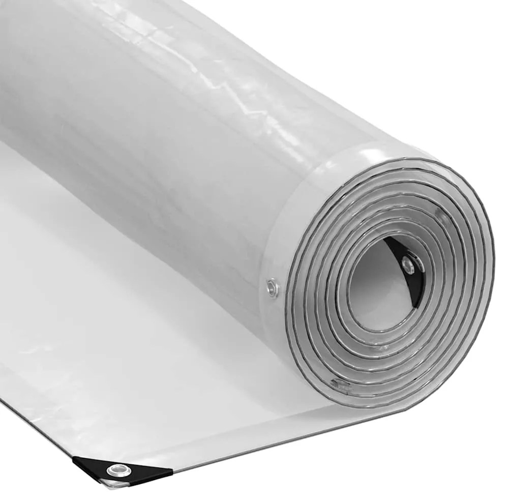 vidaXL Prelata transparenta cu ochiuri 8x10 m polietilena