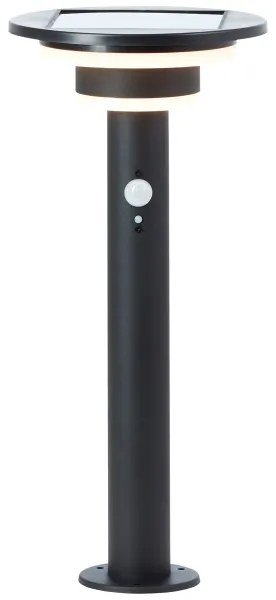 Lampă LED solară cu senzor Brilliant GARVINA LED/3W/3,7V 45 cm IP44 negru