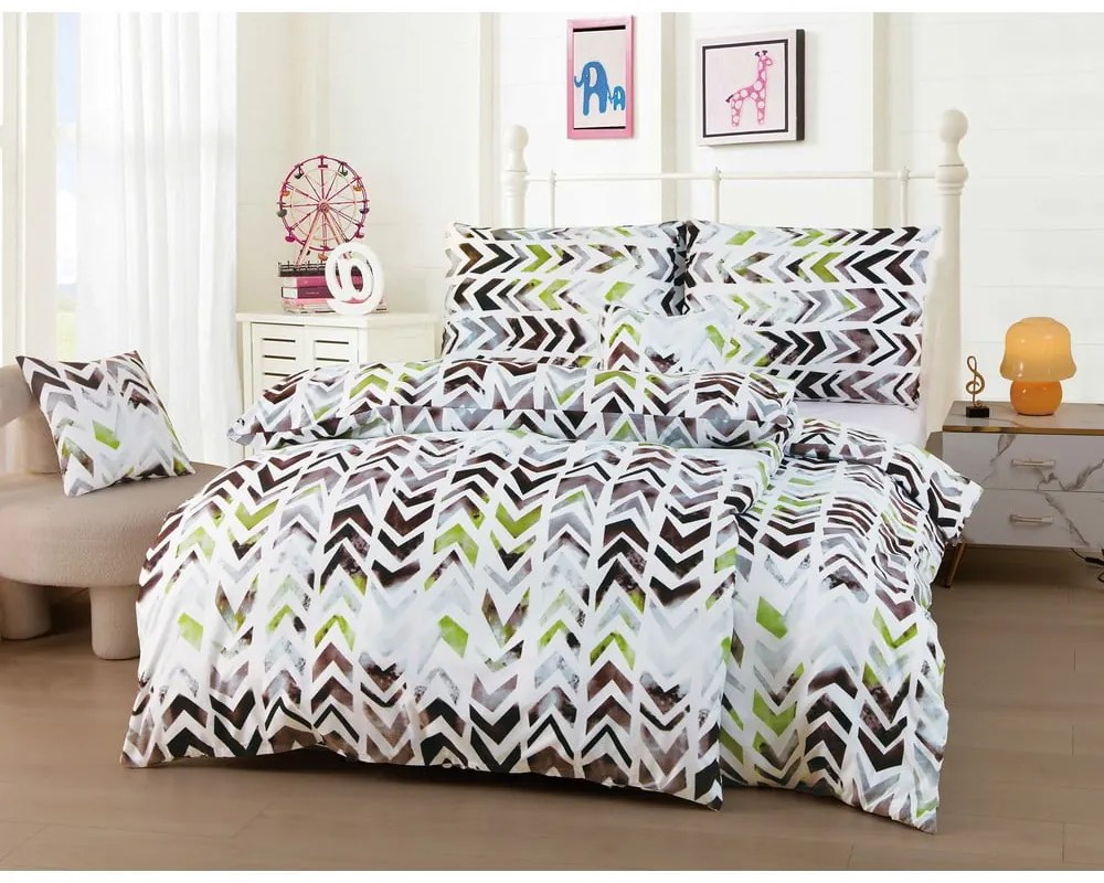 Lenjerie de pat din microsatin pentru pat de o persoană cu 6 piese 140x200 cm Madison – JAHU collections