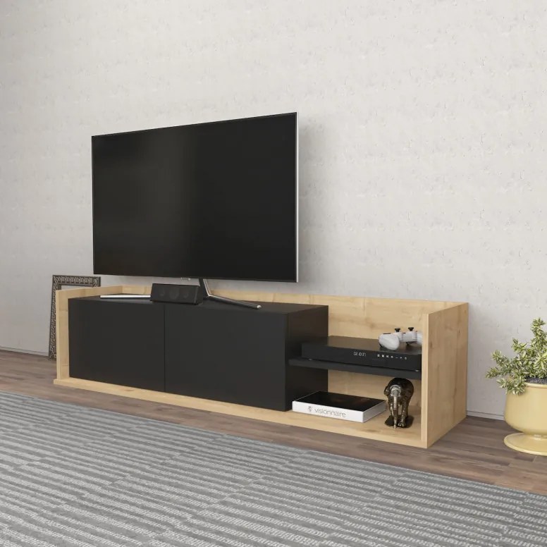 Comoda TV Krog - Oak, Antracit