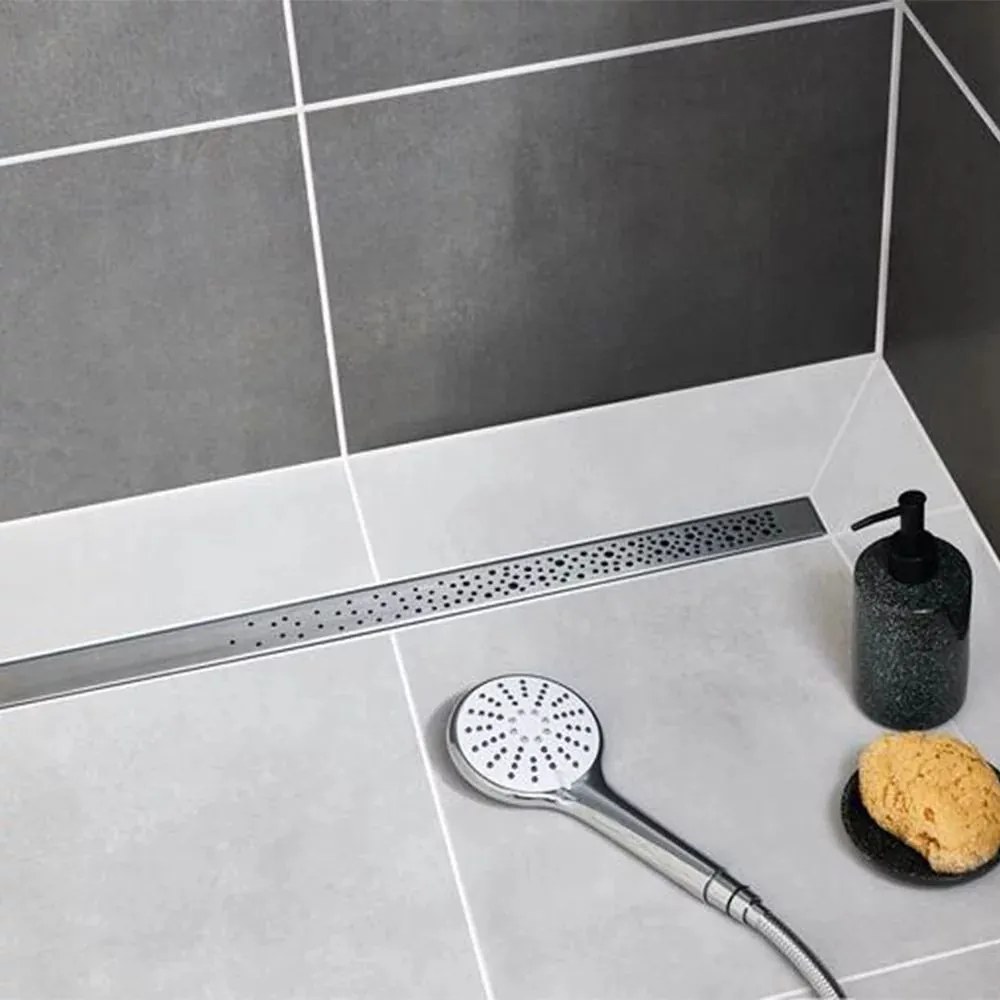 Set rigola dus plus capac Wirquin Venisio Soda finisaj inox 90 cm