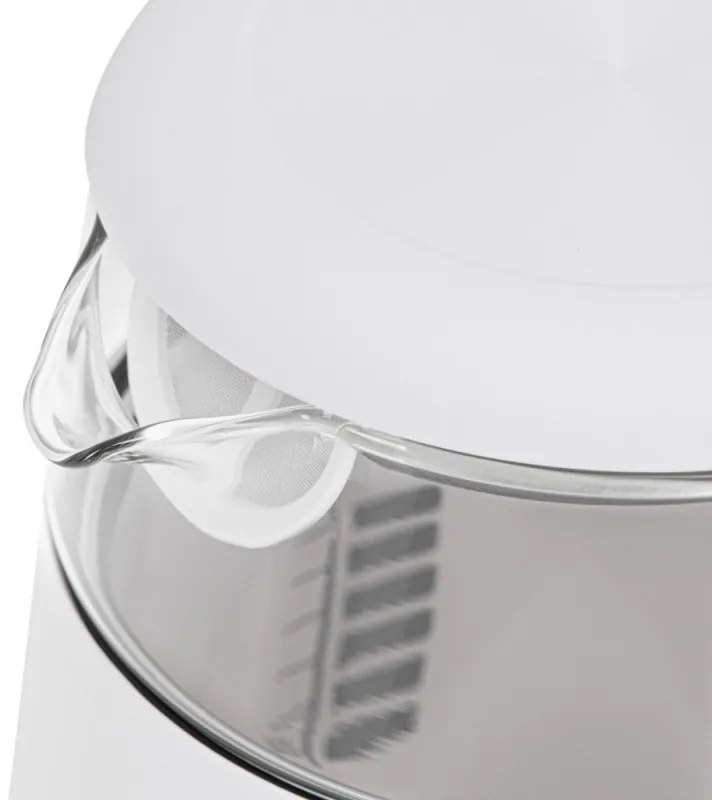 Cana electrica Adler AD 1305, 1850/2200 W, 1,7 l, Control tactil, Afisaj LCD color, 5 setari temperatură 40-100°C, Filtru antidecantare, Alb