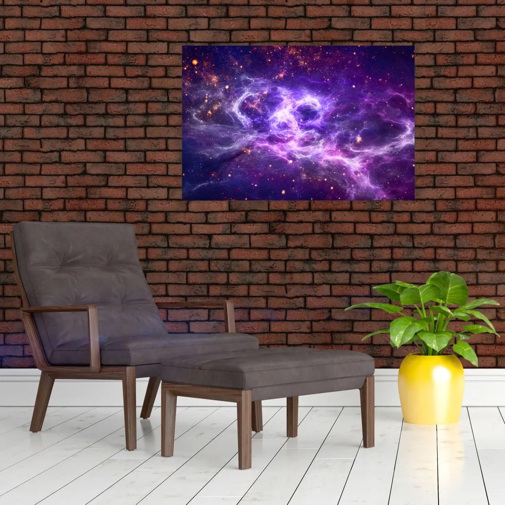 Tablou - Universul violet (90x60 cm)