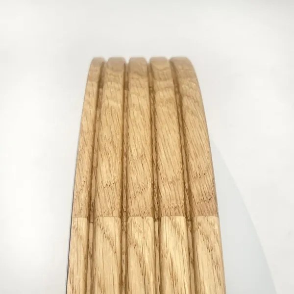 Brilagi - Lampă LED de tavan CARVALHO MODERN SLIM 2xE27/60W/230V Ø 37,5 cm stejar