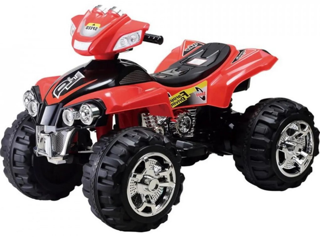 ATV Electric cu acumulator pentru copii NOVOKIDS™ Farout Speed Rider , Cu telecomanda, Mers fata-spate, 3-8 ani , max 30 kg , 12V, Mp3/USB, 2 Viteze,