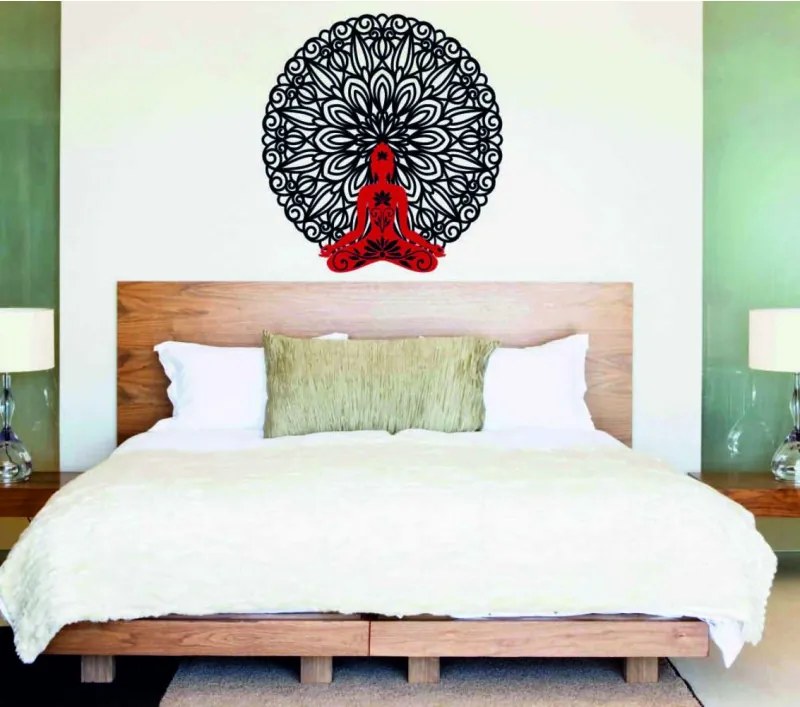 SENTOP | Pictură de perete 3D Buddha în mandala 50, 70, 90 cm
