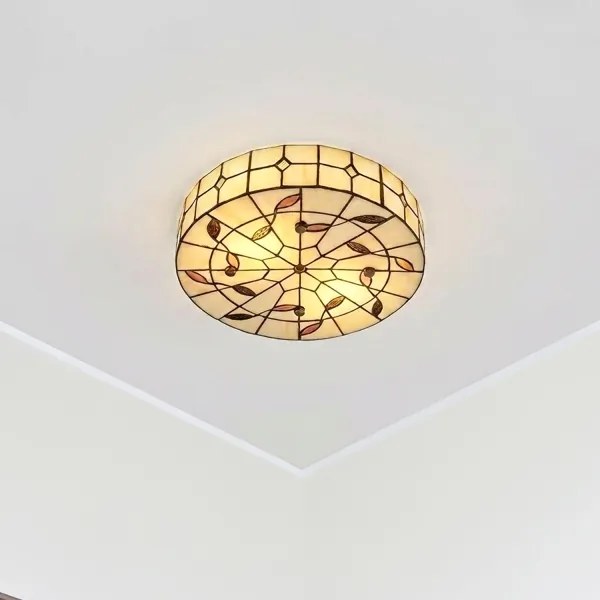 BRILAGI - Tiffany lampă de tavan cu vitralii FOLIA 2xE27/60W/230V Ø 40 cm