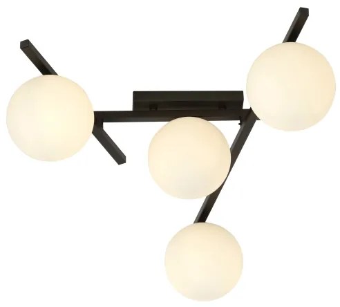 Plafonieră SMART 4xE14/10W/230V negru/alb