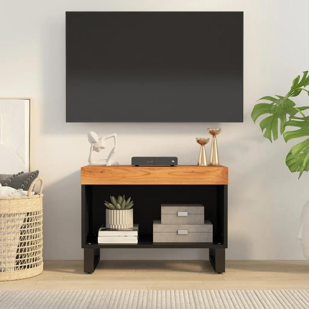 Comoda TV, 60x33x43,5 cm, lemn masiv de acacia