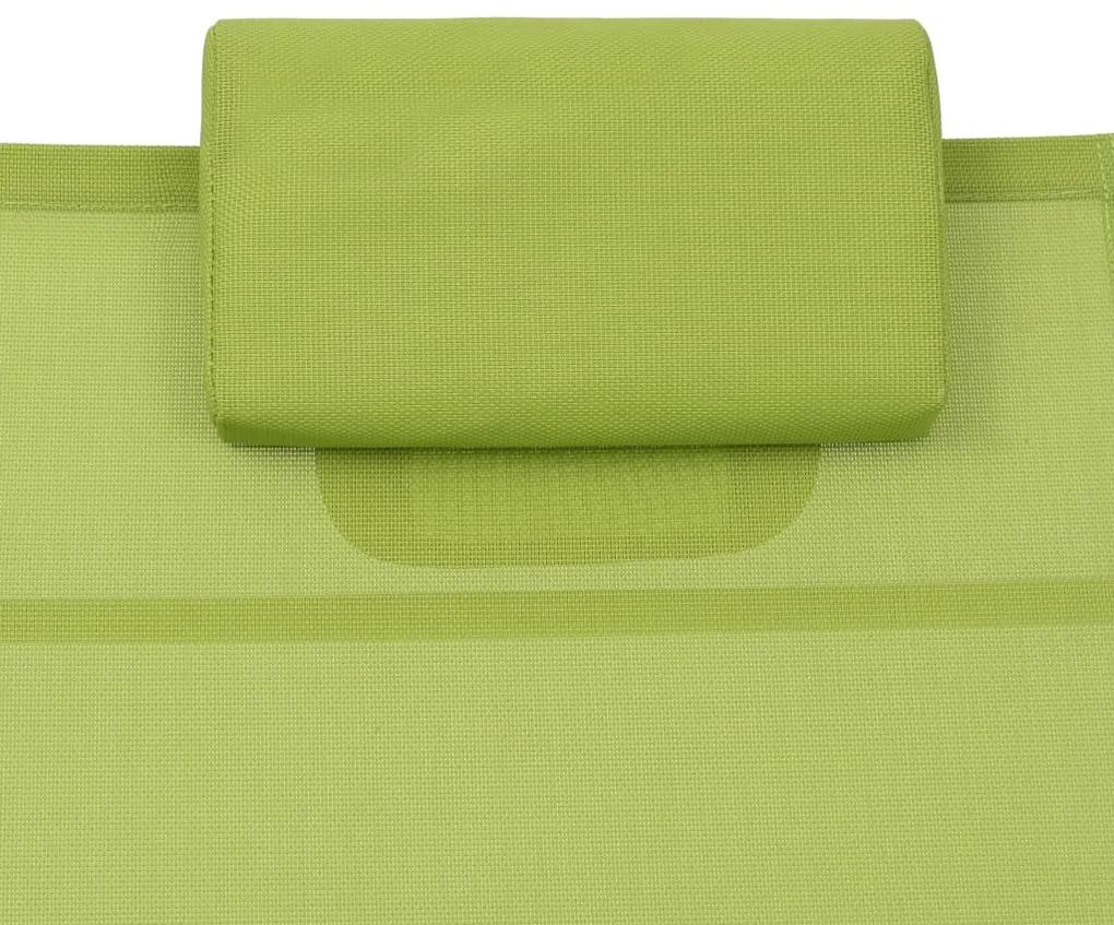 Sezlong, verde, aluminiu si textilena 1, Verde