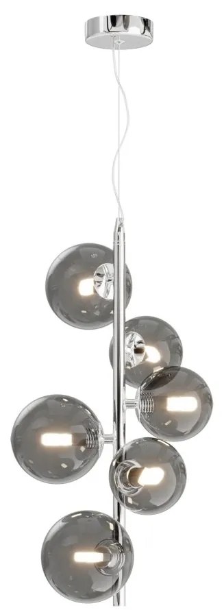 Lustra moderna design deosebit cu 6 de surse de lumina Dallas crom