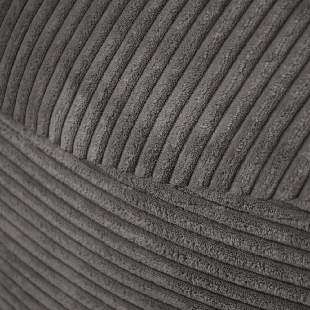 Fotoliu bean bag maro închis cu tapițerie din catifea reiată Om 110 – SLOWDOWN