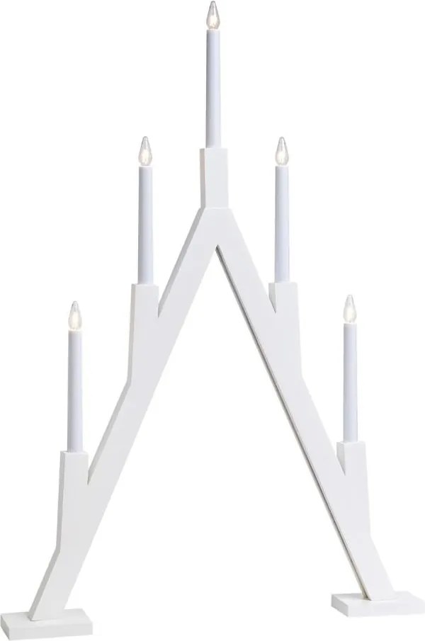 Markslöjd 703835 - Sfeșnic de Crăciun BJURFORS 5xE10/3W/230V pin/alb