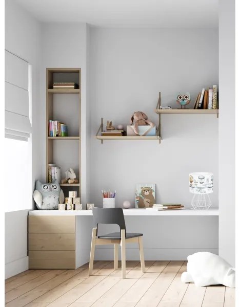 Lampă pentru copii PIKKI 1xE27/60W/230V albastră