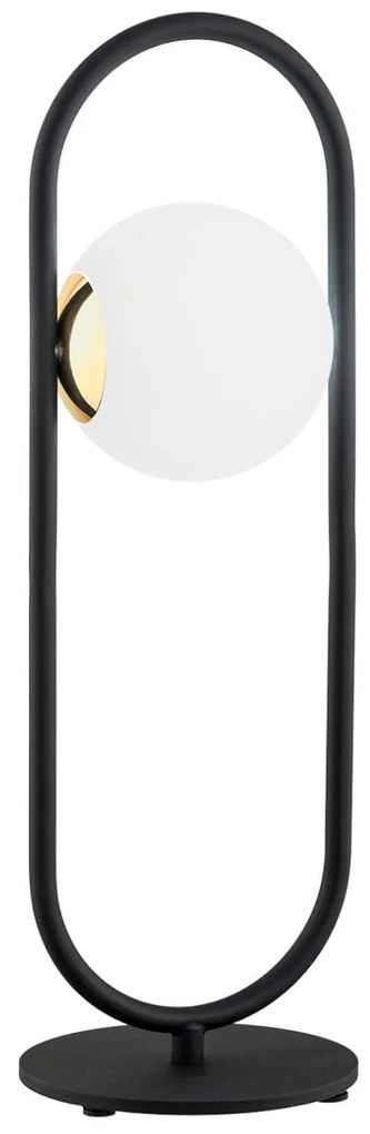 Veioza, lampa de masa design modern Rovetto negru