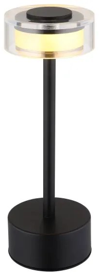 Lampă LED dimabilă de masă Globo 21026S SHIRA LED/2,5W/3,7V 2700/4000/6500K negru