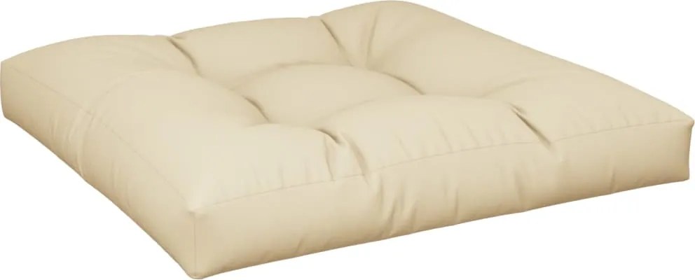 vidaXL Pernă pentru paleți, bej, 80x80x12 cm, material textil